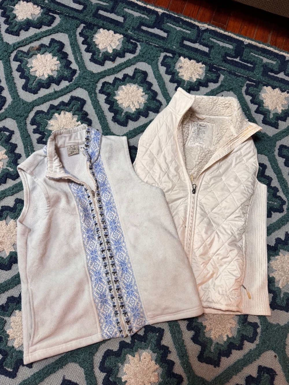 Bundle of 2 deal LL bean vests size medium women’s
